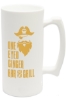 Silipint® Beer Stein - 28 oz. - Classic white